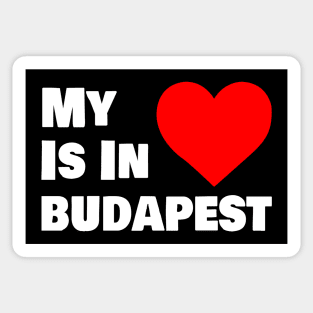 My Heart Is In Budapest Sticker